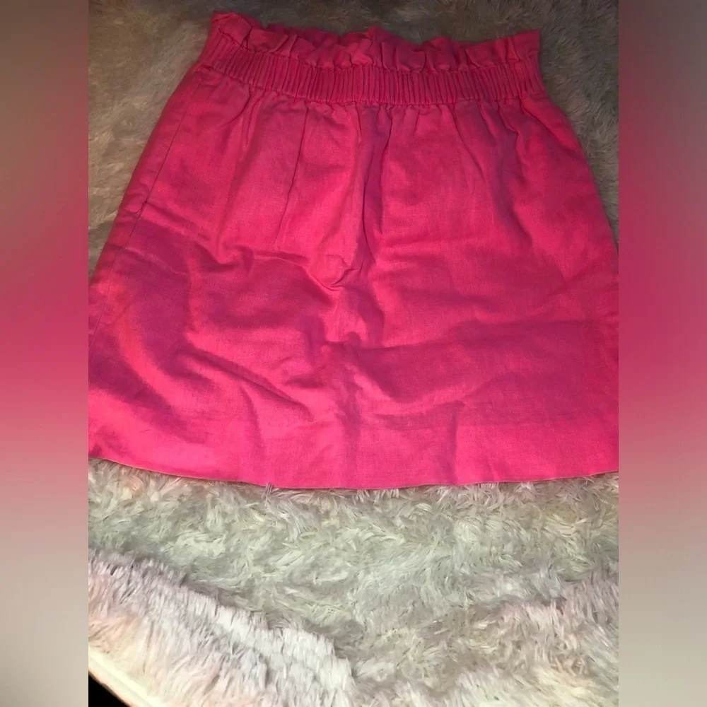 J. Crew Bright Pink Mini Skirt